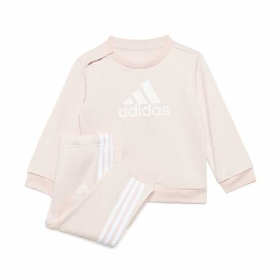 Adidas Infants Bos Jog French Terry Set Розово/Бяло 