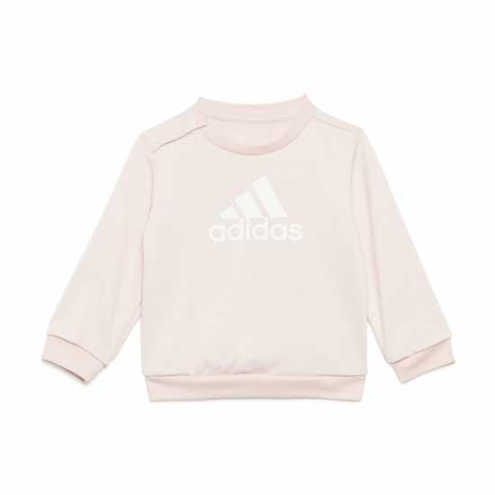 Adidas Infants Bos Jog French Terry Set Розово/Бяло 