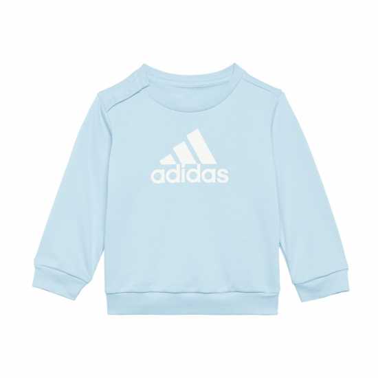 Adidas Infants Bos Jog French Terry Set Небесно син/Бял 