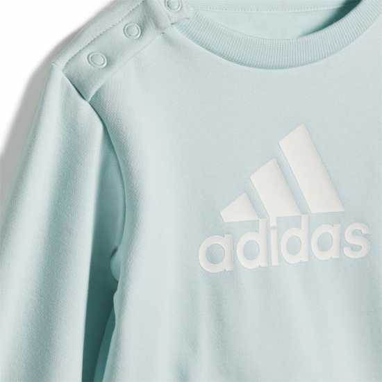 Adidas Infants Bos Jog French Terry Set Мента/Бяло 