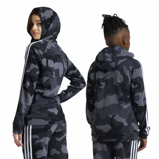 Adidas Junior Camo Hoodie  