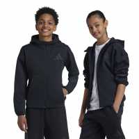 Adidas Z.n.e. Full Zip Hoodie Juniors Черно Детски суитчъри и блузи с качулки