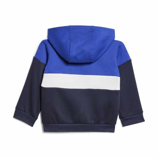 Adidas Екип Невръстни Деца Tiberio 3-Stripes Colorblock Fleece Track Suit Infants Синьо/Сиво Детски спортни екипи