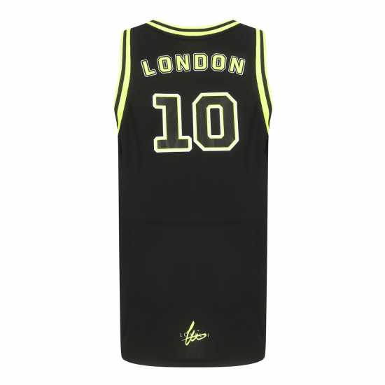 Loyalti Basketball Block Logo Vest Черно/Зелено Мъжко облекло за едри хора