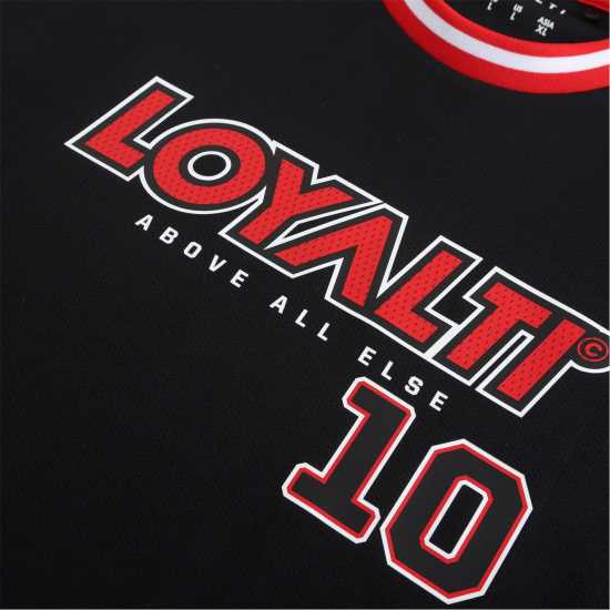 Loyalti Basketball T-Shirt Черно/Червено Мъжко облекло за едри хора