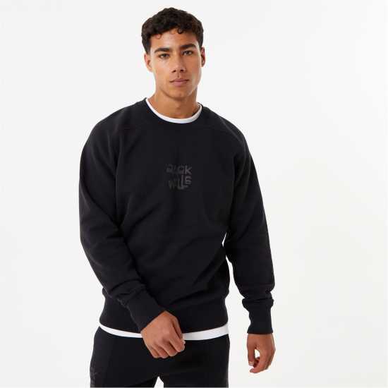 Jack Wills Tonal Graphic Crew  Мъжко облекло за едри хора