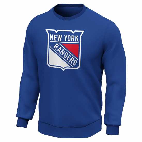 Мъжка Блуза Обло Деколте Nhl Logo Crew Sweatshirt Mens НЮ Рейнджърс Мъжки полар