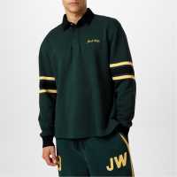 Jack Wills Stripe Slve Rugby Sn44 Винограден 