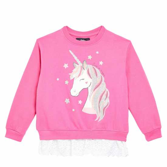 Be You Girls Unicorn Sweatshirt And Jegging Set  Детски горнища и пуловери