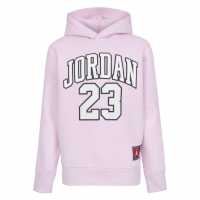 Air Jordan Logo 23 Hoodie Juniors Розова пяна Детски суитчъри и блузи с качулки