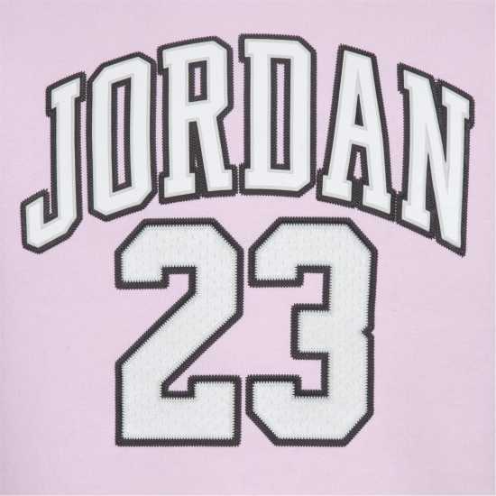 Air Jordan Logo 23 Hoodie Juniors Розова пяна Детски суитчъри и блузи с качулки