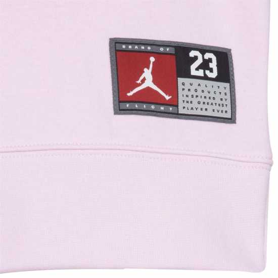 Air Jordan Logo 23 Hoodie Juniors Розова пяна Детски суитчъри и блузи с качулки