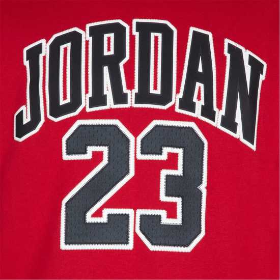 Air Jordan Logo 23 Hoodie Juniors Тренировъчен червен Детски суитчъри и блузи с качулки