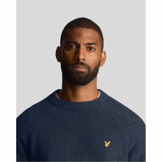 Lyle And Scott Lyle Donegal C-Neck Sn99 Грязно морско синьо 