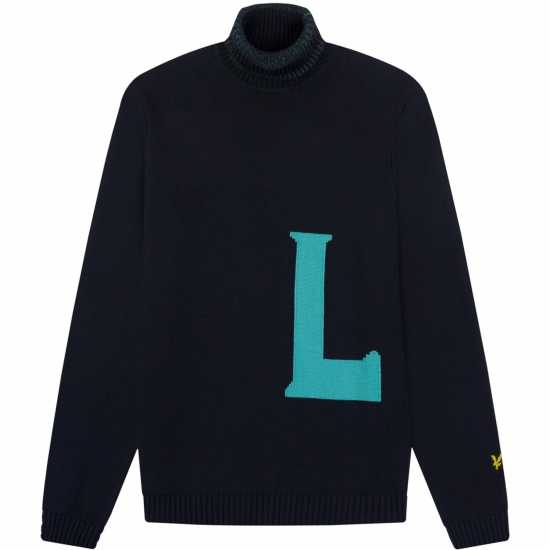 Lyle And Scott Блуза С Висок Врат Ls Roll Neck Jumper Тъмно морско синьо 