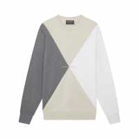 Lyle And Scott Lyle Argyle Crw Swt Sn99  