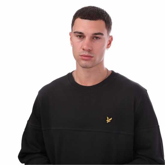 Lyle And Scott Lyle Texture Crw Swt Sn99 Черно лед 