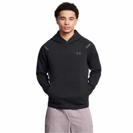 Under Armour Мъжки Суитшърт Armour Ua Unstoppable Flc Hd Eu Hoody Mens Черно 