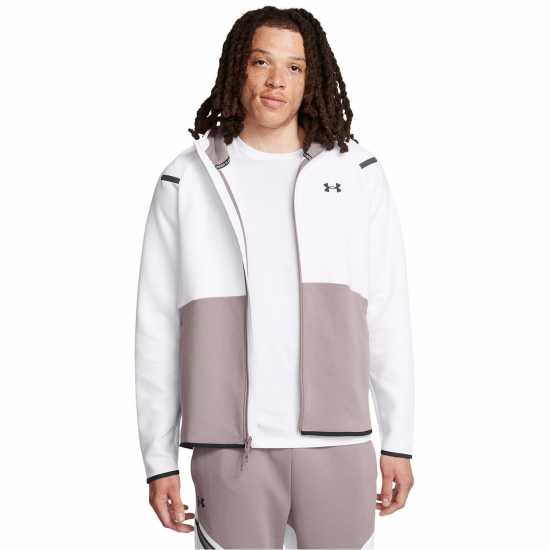 Under Armour Мъжки Суитшърт Armour Ua Unstoppable Flc Fz Hd Eu Hoody Mens Тетра Сиво 