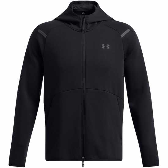 Under Armour Мъжки Суитшърт Armour Ua Unstoppable Flc Fz Hd Eu Hoody Mens Черно 