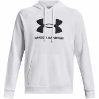 Under Armour Мъжки Суитшърт Armour Ua Rival Fleece Logo Hd Hoody Mens Бяло 