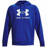 Under Armour Мъжки Суитшърт Armour Ua Rival Fleece Logo Hd Hoody Mens Синьо 