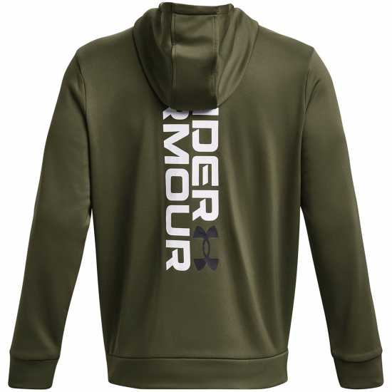 Under Armour Мъжки Суитшърт Armour Ua Fleece Graphic Hd Hoody Mens Зелено Мъжки дрехи за фитнес