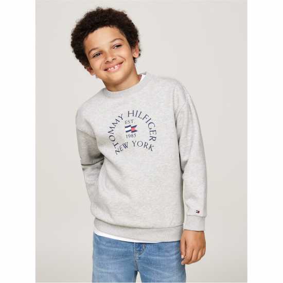 Tommy Hilfiger Nautical Arch Print Fleece Cn  