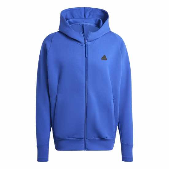 Adidas Спортно Горнище Z.n.e. Premium Full-Zip Hooded Track Jacket Полу прозрачен син 