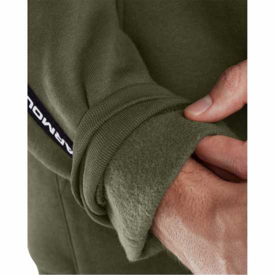 Under Armour Мъжки Суитшърт Icon Fleece Taping Hoody Mens Зелено 