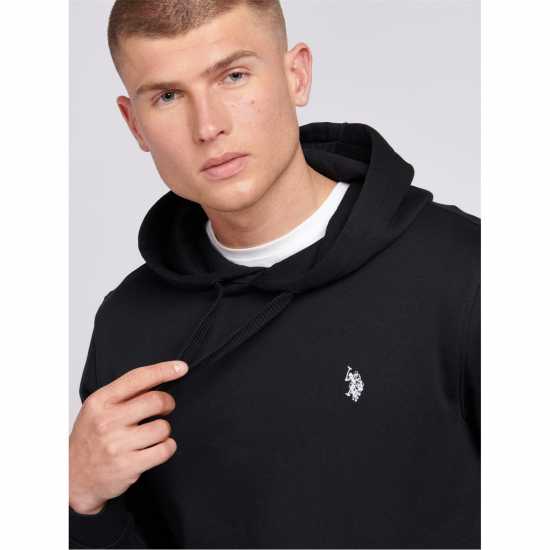 Us Polo Assn Dhm Bb Hoody Sn00 Черно/Бяло Мъжки суитчъри и блузи с качулки