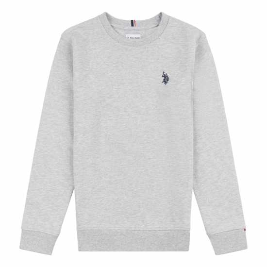 Us Polo Assn Dhm Lb Crew  Jn00 Сив марл Детски горнища и пуловери