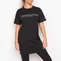 Crosshatch Lnduts Drss T Ld99 Черно Дамски поли и рокли