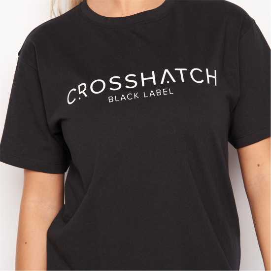 Crosshatch Lnduts Drss T Ld99 Черно Дамски поли и рокли