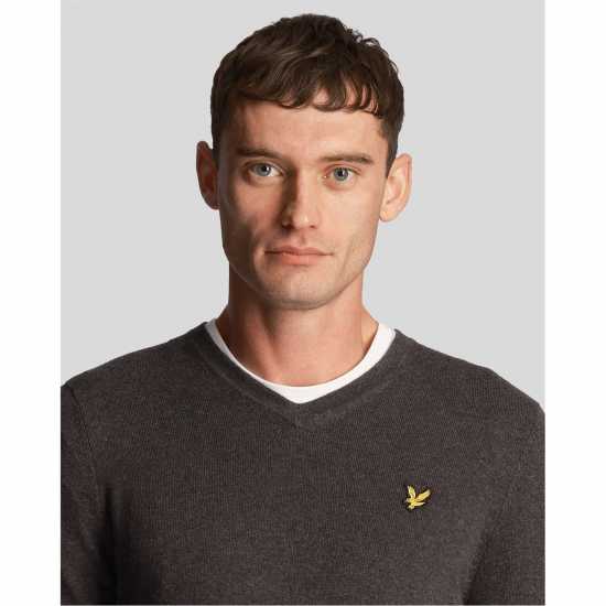 Lyle And Scott Lyle Mer V Jumper Sn99 Угълено черно ML 398 