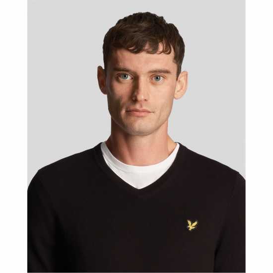 Lyle And Scott Lyle Mer V Jumper Sn99 Черно небесно Z865 