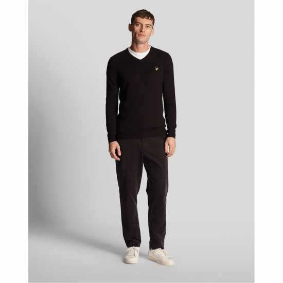 Lyle And Scott Lyle Mer V Jumper Sn99 Черно небесно Z865 