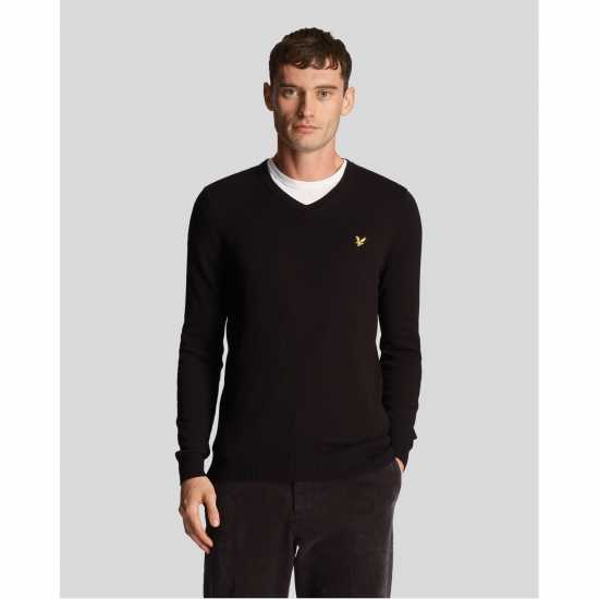 Lyle And Scott Lyle Mer V Jumper Sn99 Черно небесно Z865 