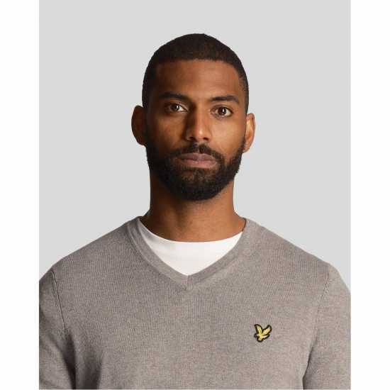 Lyle And Scott Lyle Mer V Jumper Sn99 Среден сив T28 