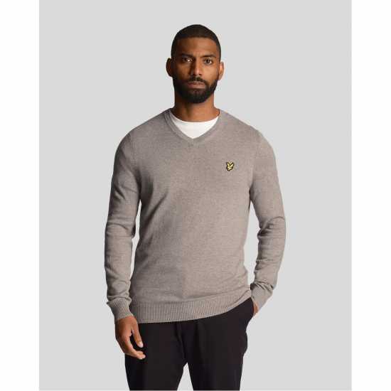 Lyle And Scott Lyle Mer V Jumper Sn99 Среден сив T28 