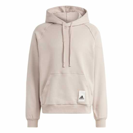 Adidas Lounge Fleece Hoodie Mens Hoody Бежово Мъжки суитчъри и блузи с качулки