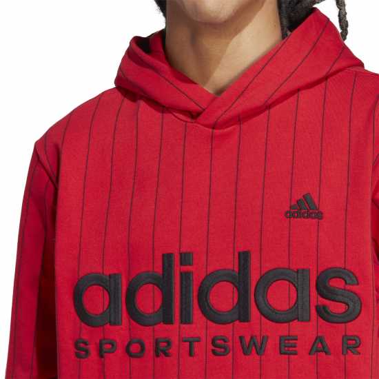 Adidas Pinstripe Fleece Hoodie Mens Hoody  Мъжки суитчъри и блузи с качулки