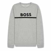 Hugo Boss Детска Блуза Обло Деколте Boss Logo Crew Neck Sweatshirt Junior Boys  