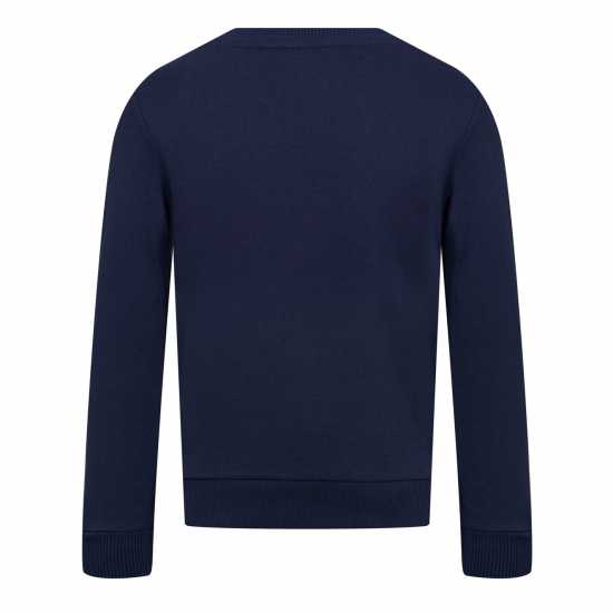 Hugo Boss Детска Блуза Обло Деколте Boss Logo Crew Neck Sweatshirt Junior Boys Нави 849 