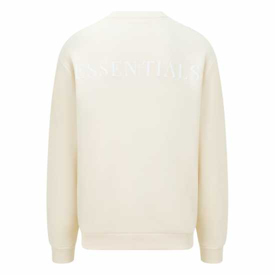 Blank Essentials Contrast Puff Print Sweatshirt Лятна пясък Мъжки горнища на анцуг