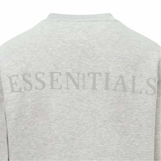 Blank Essentials Tonal Puff Print Sweatshirt Сив марл Мъжки горнища на анцуг