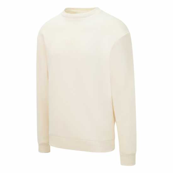 Blank Essentials Tonal Puff Print Sweatshirt Лятна пясък Мъжки горнища на анцуг