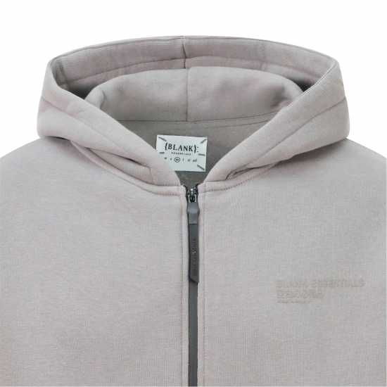 Blank Essentials Zip Through Hoody Сиво Мъжки суитчъри и блузи с качулки