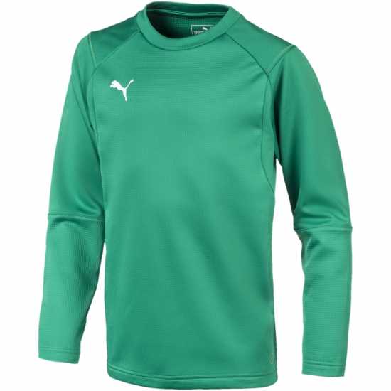 Puma Liga Trn Swt Jn99 Пеп Зелено/Бяло Детски горнища и пуловери