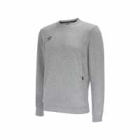 Umbro Pro Flc Sweat Jn99 Grey Marl/Black Детски горнища и пуловери